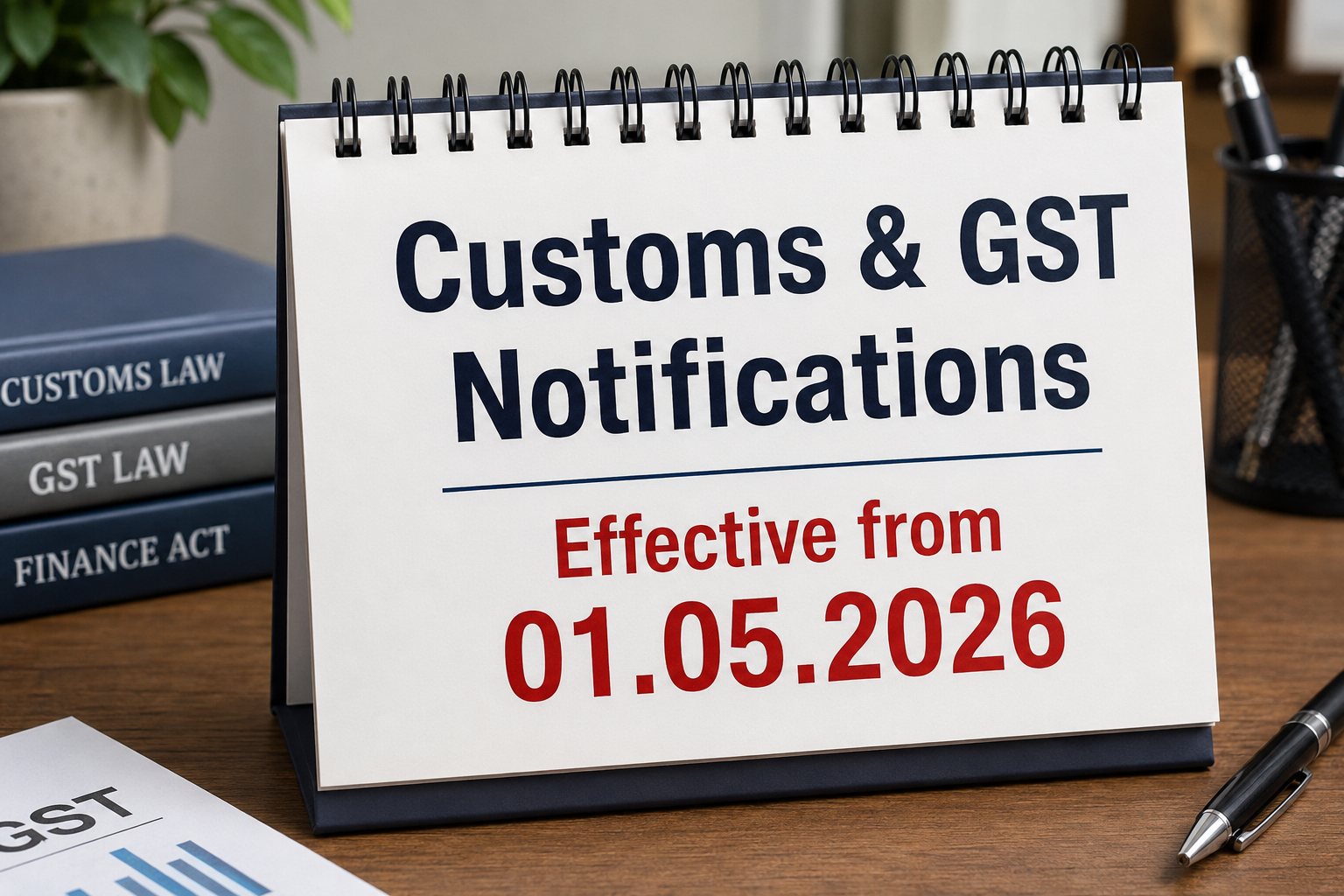  Important Update | Customs & GST Notifications Effective from 01.05.2026
